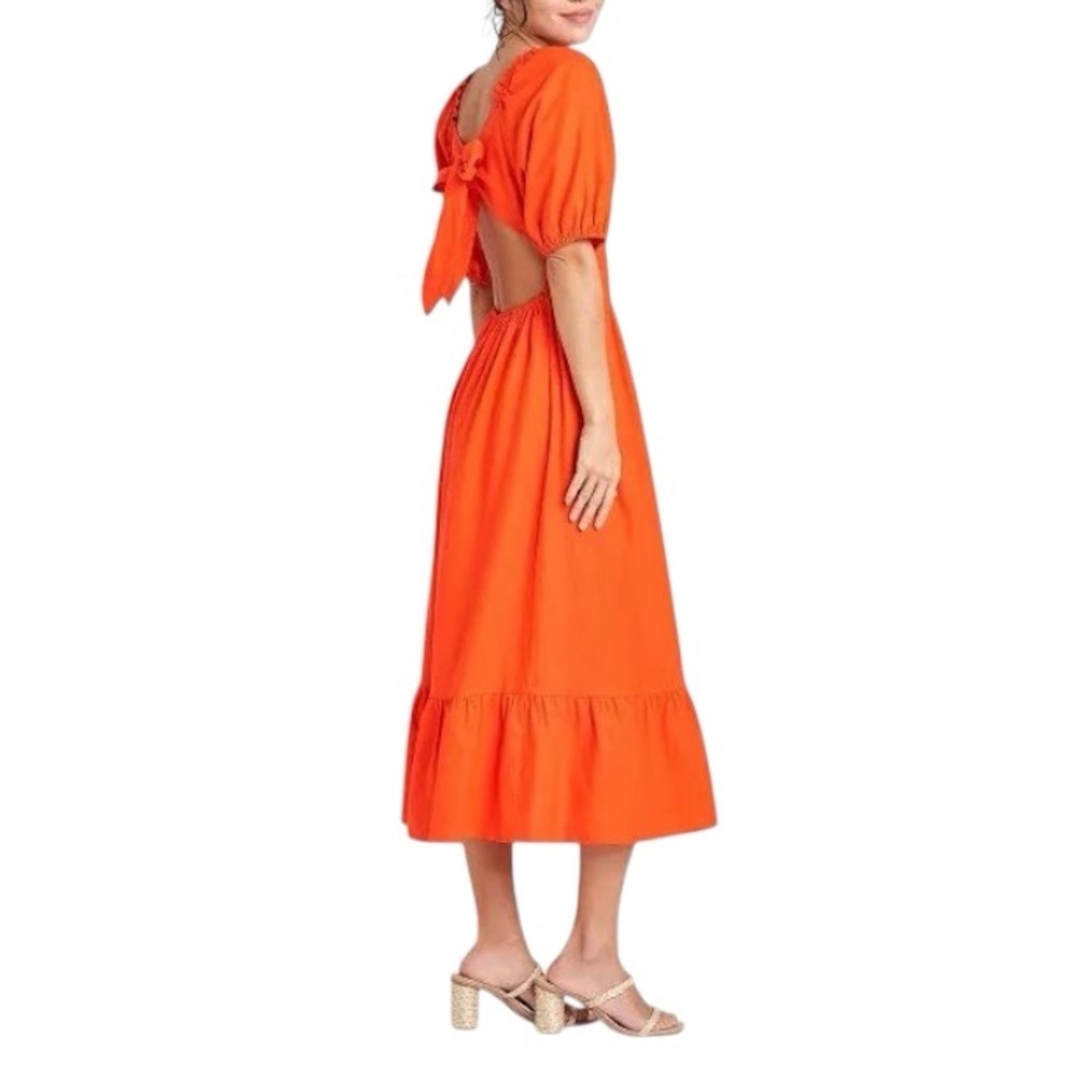 Who What Wear Dress Orange Medium